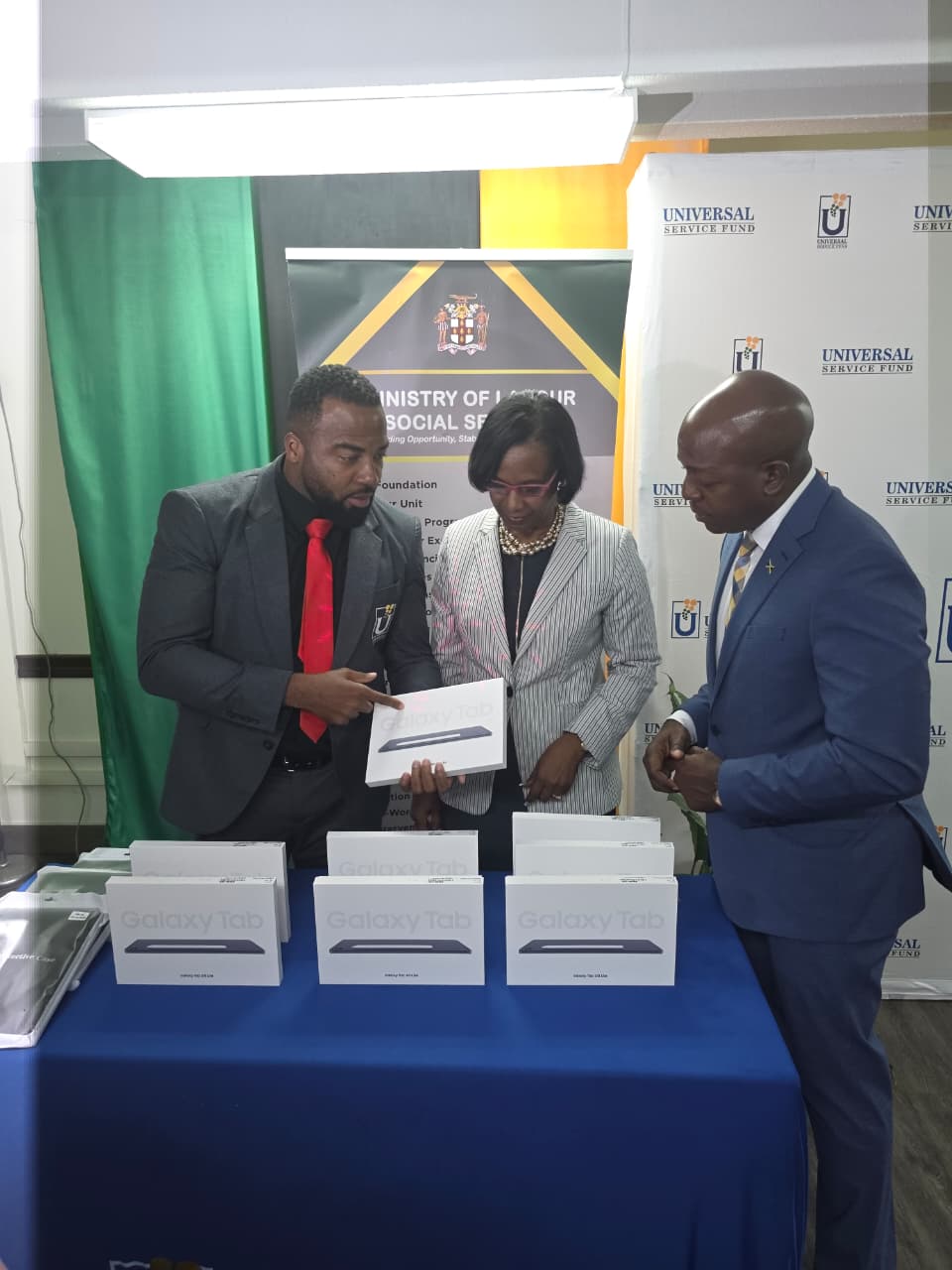 USF DONATES 200 TABLETS TO MINISTRY OF LABOUR AND SOCIAL SECURITY FOR POST HURRICANE DAMAGE ASSESSMENTS